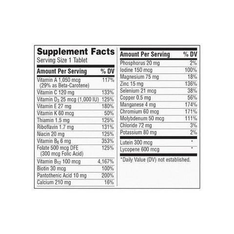Centrum, Silver Men 50 Plus Multivitamin, 100 tabs Centrum