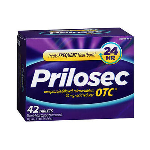 Prilosec Otc, Omeprazole Acid Reducer Tablets, 20 Mg, 42 Tabs Prilosec Otc