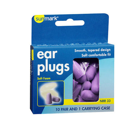 Sunmark, Ear Plugs, 10 each Sunmark