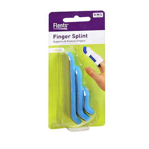 Flents, Finger Splint Curved Small & Medium Large Combo, 3 each Flents