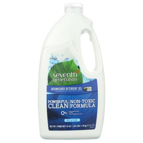 Seventh Generation, Automatic Dishwasher Gel, Free and Clear, 42 OZ(case of 6) Seventh Generation