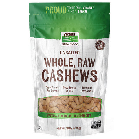Now Foods, Whole Raw Cashews Unsalted, 10 oz Now Foods