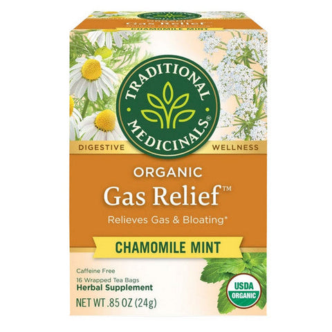 Traditional Medicinals, Organic Gas Relief Chamomile Mint, 16 Bags Traditional Medicinals
