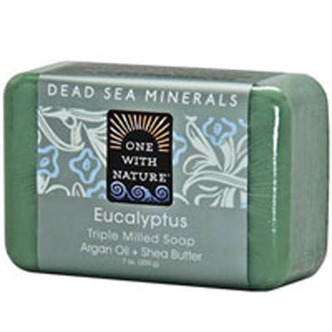 One with Nature, Dead Sea Mineral Bar Soap, Eucalyptus 7 OZ One with Nature
