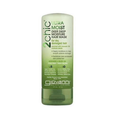 Giovanni Cosmetics, 2Chic Ultra Moist Deep Deep Moisture Hair Mask With Avocado & Olive Oil, 5.1 Oz Giovanni Cosmetics