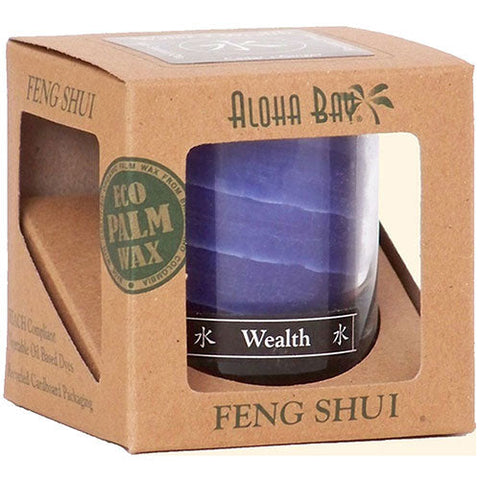 Aloha Bay, Candle Feng Shui Gift Box Water Indigo, 2.5 Oz Aloha Bay