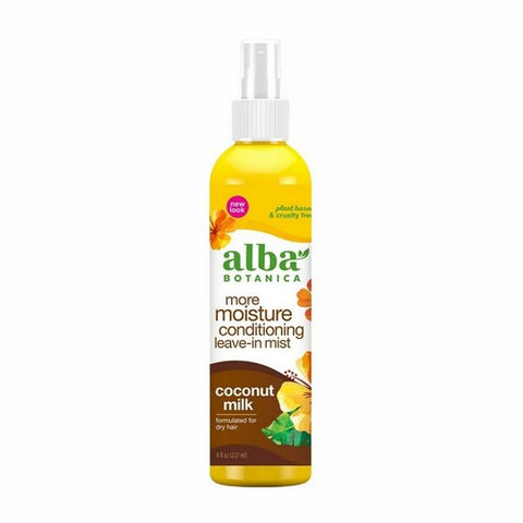 Alba Botanica, Hawaiian Drink It Up Leave - In Conditioning Mist Coconut Milk, 8 oz Alba Botanica