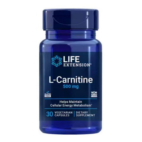 Life Extension, L-Carnitine, 500 mg, 30 Vcaps Life Extension