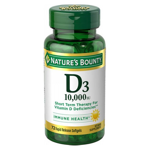 Nature's Bounty D3 Rapid Release Softgels 72 Softgels by Nature's Bounty