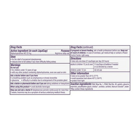 Zzzquil, Vicks Zzzquil Diphenhydramine Hcl Nighttime Sleep Aid Liquicaps, 12 Count Zzzquil