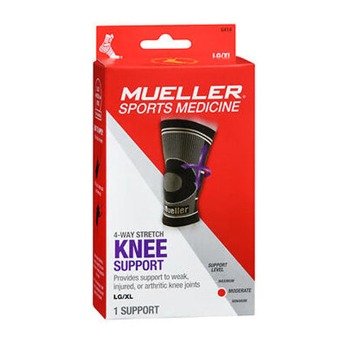 Mueller, Sports Medicine 4-Way Stretch Knee Support Moderate Large And X-Large, 1 Each Mueller