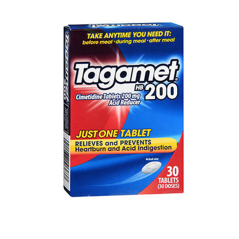 Tagamet, Hb 200 Cimetidine Acid Reducer Tablets, 200 Mg, 30 Tabs Tagamet