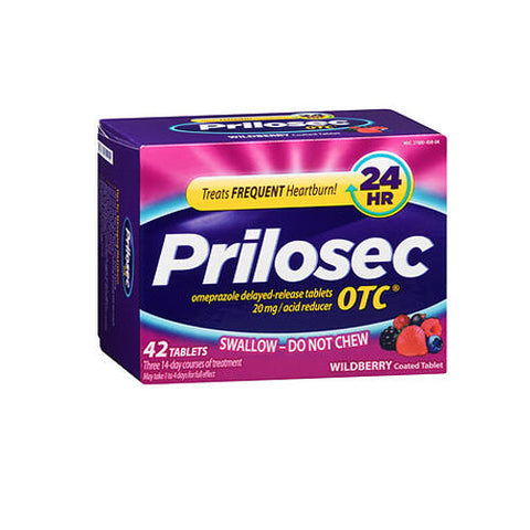 Prilosec Otc, Omeprazole Acid Reducer Wildberry, 20 Mg, 42 Tablets Prilosec Otc