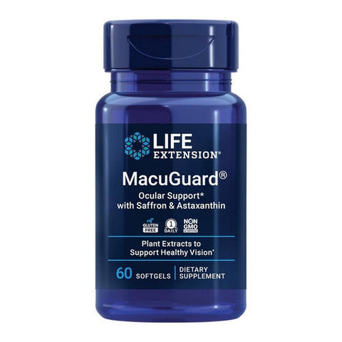 Life Extension, Macuguard Ocular Support Plus Astaxanthin and C3G, 60 Sgels Life Extension