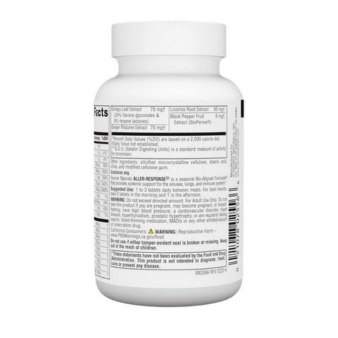 Source Naturals, Aller-Response, 30 Tablet Source Naturals