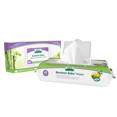 Aleva Naturals, Bamboo Baby Wipes, 80 Ct Aleva Naturals