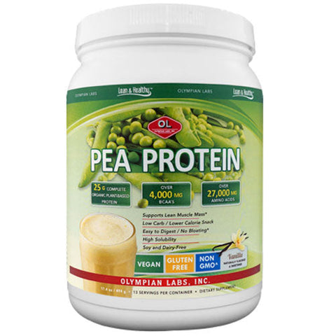 Olympian Labs, Pea Protein, 534 Gm, 13 Servings, Vanilla Olympian Labs