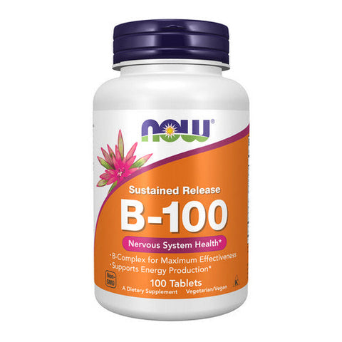 Now Foods, Sustained Release B-100, 100 Tabs Now Foods