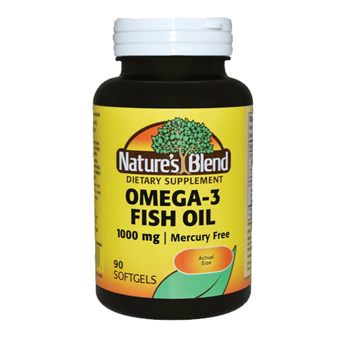 Nature's Blend, Omega-3 Fish Oil, 1000 mg, 90 Softgels Nature's Blend