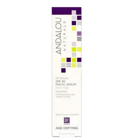 Andalou Naturals, Age Defying Facial Serum Spf 30 Unscented, 2 Oz Andalou Naturals