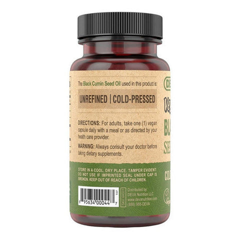 Deva Vegan Vitamins, Vegan Black Cumin Seed Oil, 90 Veg Caps Deva Vegan Vitamins