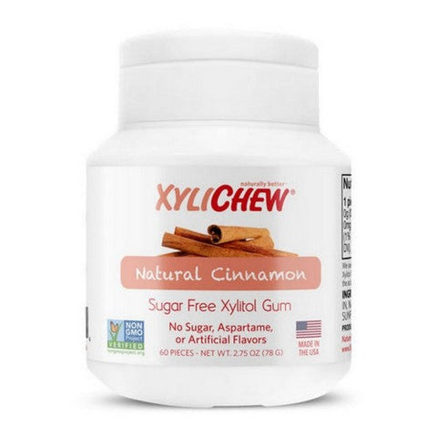 Xylichew, Soft Chewing Gum Cinnamon, 60 Count Xylichew