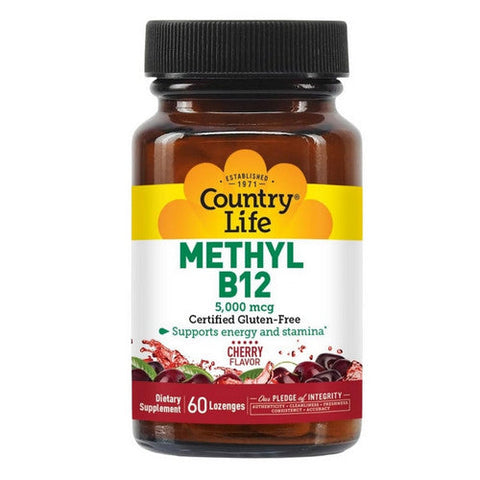 Country Life, Methyl B-12, 5000 Mcg, 60 Lozenges Country Life