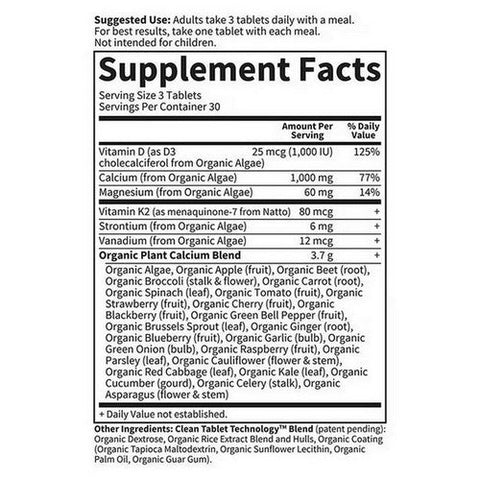 Garden of Life, Organics Plant Calcium, 180 Tabs