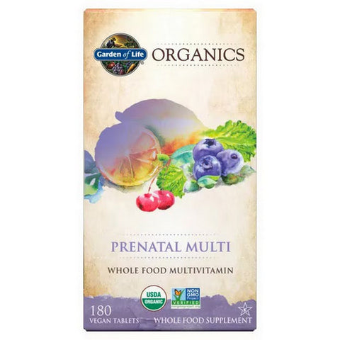 Garden of Life, Organics Prenatal Multi, 180 Tabs Garden of Life