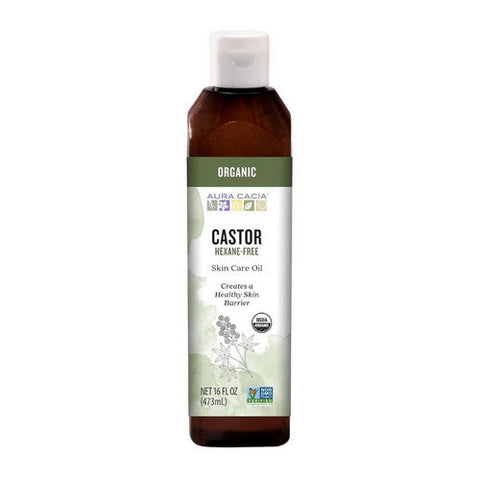 Aura Cacia, Organic Skin Care Castor Oil, Castor 16 Oz Aura Cacia