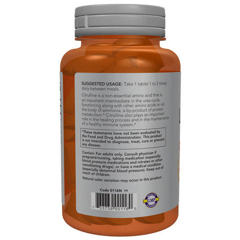 Now Foods, L-Citrulline, 1200 mg, 120 Tabs Now Foods