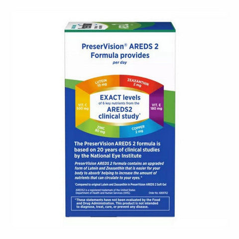Bausch + Lomb, Bausch & Lomb PreserVision AREDS 2 Formula, 120 Softgels Bausch + Lomb