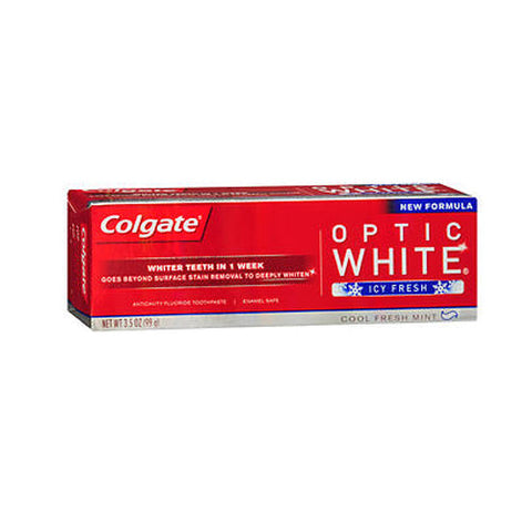 Colgate, Optic White Toothpaste Icy Fresh Cool Fresh Mint, 3.5 Oz Colgate