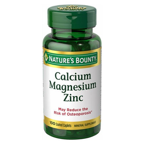 Nature's Bounty, Calcium Magnesium Zinc, 100 Caplets Nature's Bounty
