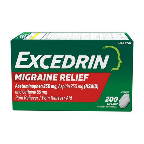 Excedrin, Excedrin Migraine Caplets, 200 Caps Excedrin