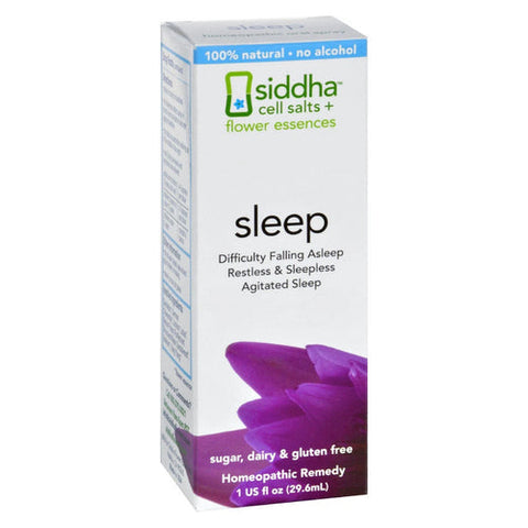 Sidda Flower Essences, Cells Salts Plus Flower Essences Sleep, 1 Oz Sidda Flower Essences