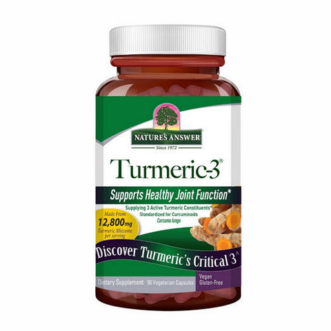Nature's Answer, Turmeric 3, 12,800 Mg, 90 Veg Caps