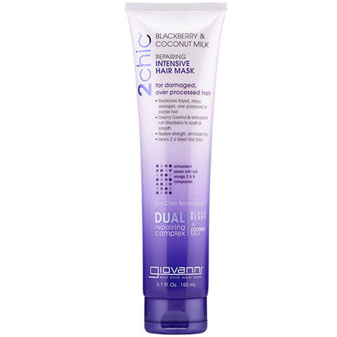 Giovanni Cosmetics, 2Chic Blackberry & Coconut Milk Hair Mask, 5 Oz Giovanni Cosmetics