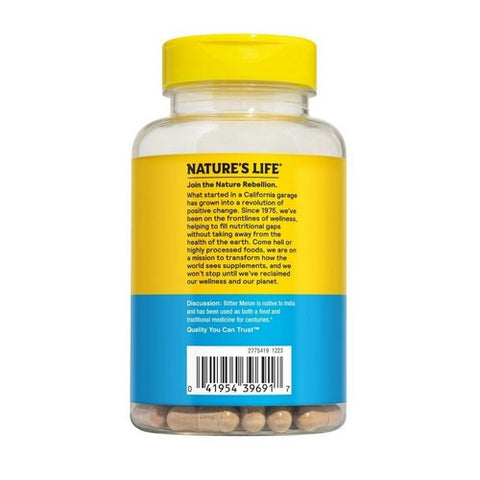 Nature's Life, Bitter Melon, 525 Mg, 100 Caps Nature's Life