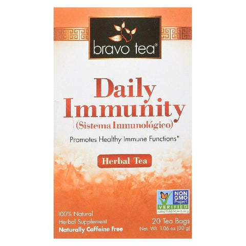 Bravo Tea & Herbs, Daily Immunity Tea, 20 Bags Bravo Tea & Herbs