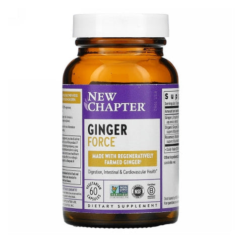 New Chapter, Ginger Force, 60 Liquid Veg Caps New Chapter