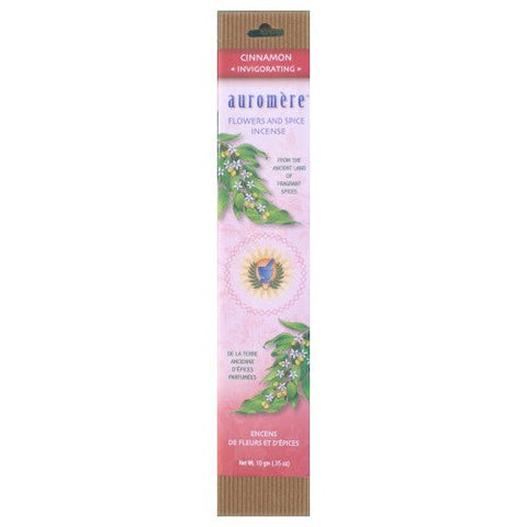 Auromere, Flower & Spice Incense, Cinnamon 1 Count Auromere