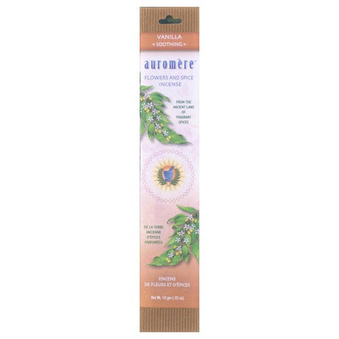 Auromere, Flower & Spice Incense, Vanilla 1 Count Auromere