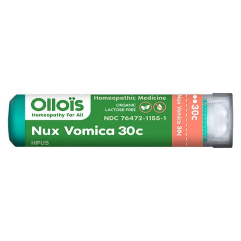 Ollois, Nux Vomica 30c Organic Lactose-Free Pellets, 80 Count Ollois