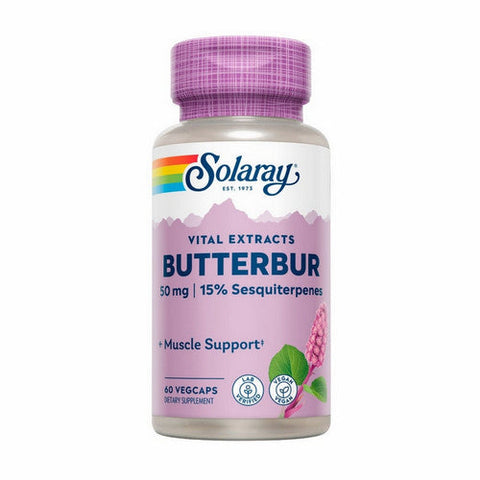 Solaray, Vital Extracts Butterbur, 50 Mg, 60 Veg Caps Solaray