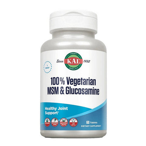 Kal, 100% Vegetarian MSM & Glucosamine, 60 Tabs Kal