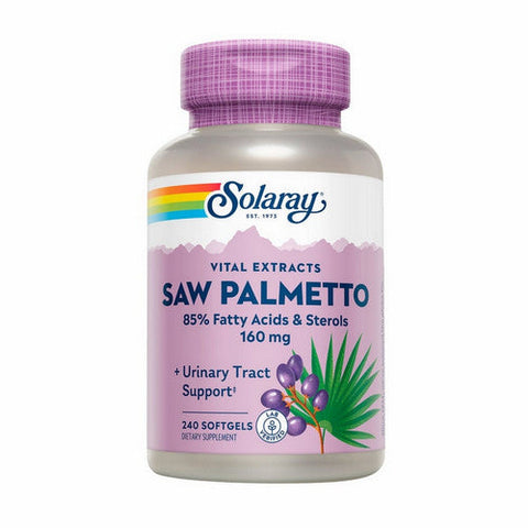 Solaray, Saw Palmetto Berry Extract, 160 mg, 240 Softgels Solaray
