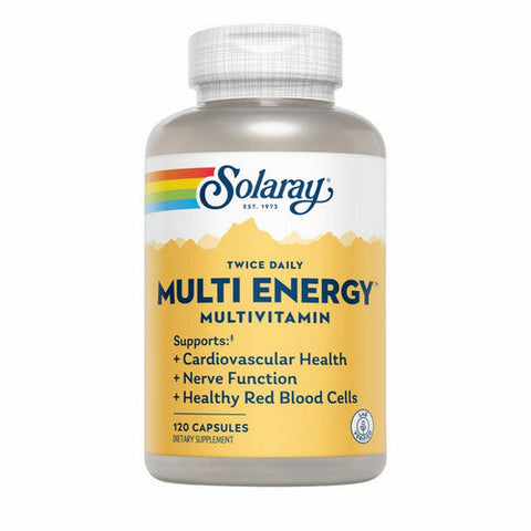 Solaray, Twice Daily Multi Energy Multivitamin, 120 Caps Solaray