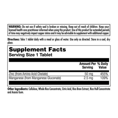 Kal, Zinc 50 Chelated, 90 Tabs