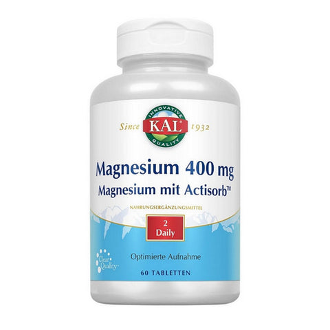 Kal, Magnesium Broad Spectrum, 400 Mg, 60 Tabs Kal